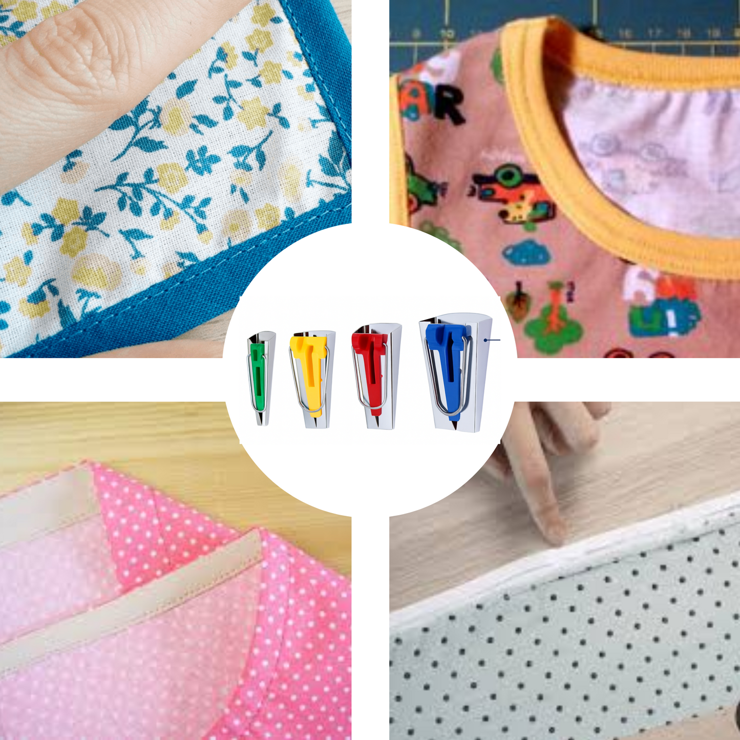 Set de 4 Embudos para Cinta al Bies (Punzón Gratis)