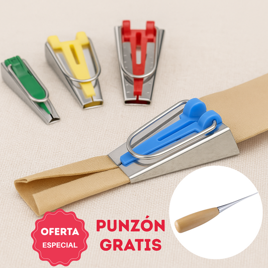 Set de 4 Embudos para Cinta al Bies (Punzón Gratis)